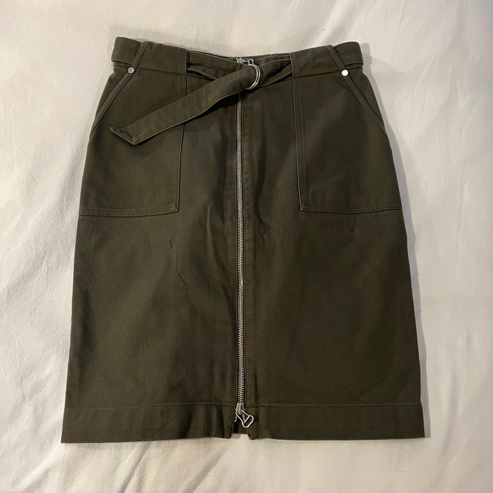 Rag & Bone Green Cargo Pencil Skirt